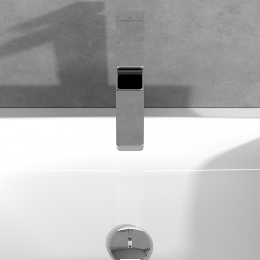 ARCHITECTURA SQUARE TALL BASIN MIXER (WITH POP-UP WASTE)