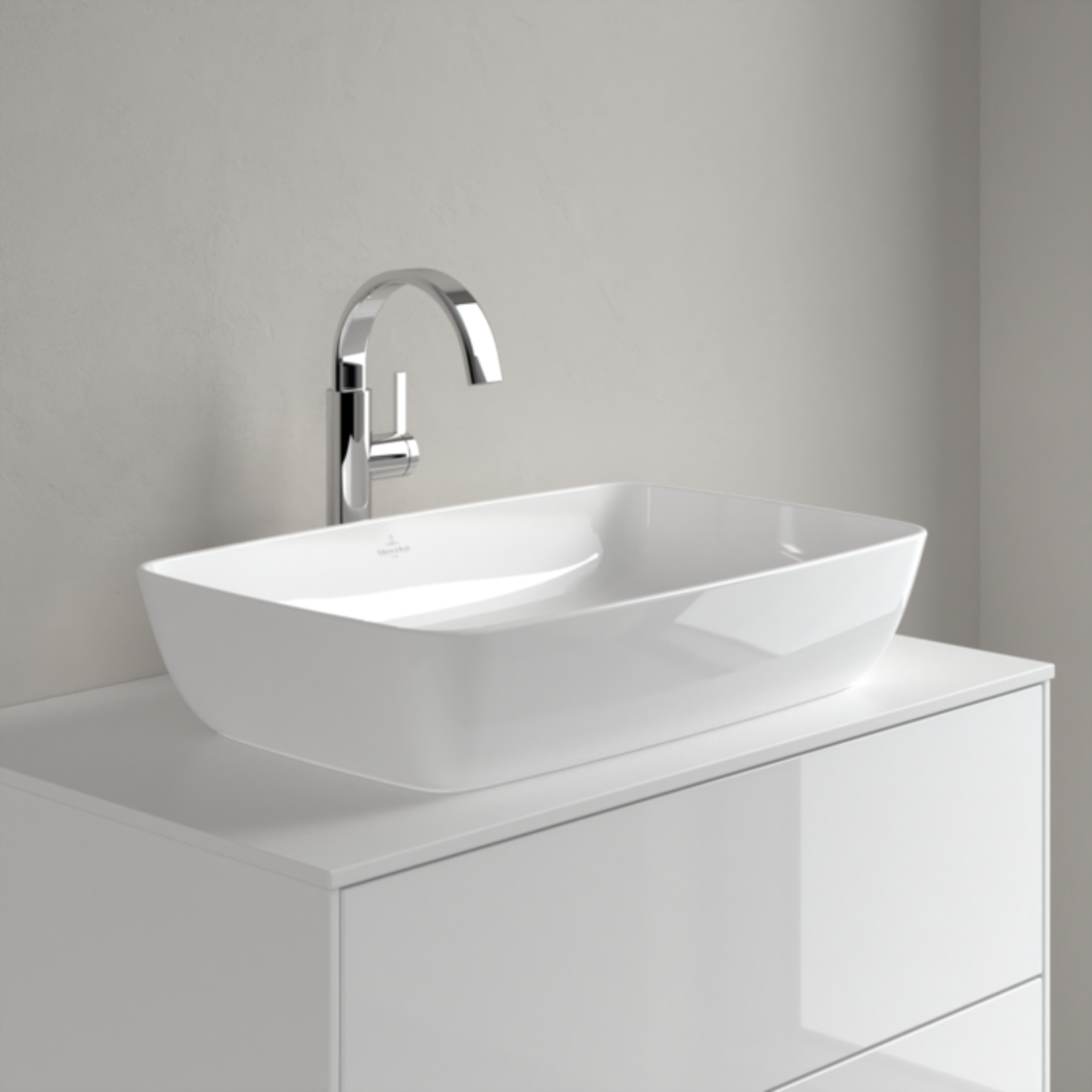 ARTIS SURFACE MOUNTED WASHBASIN 58CM RECTANGULAR