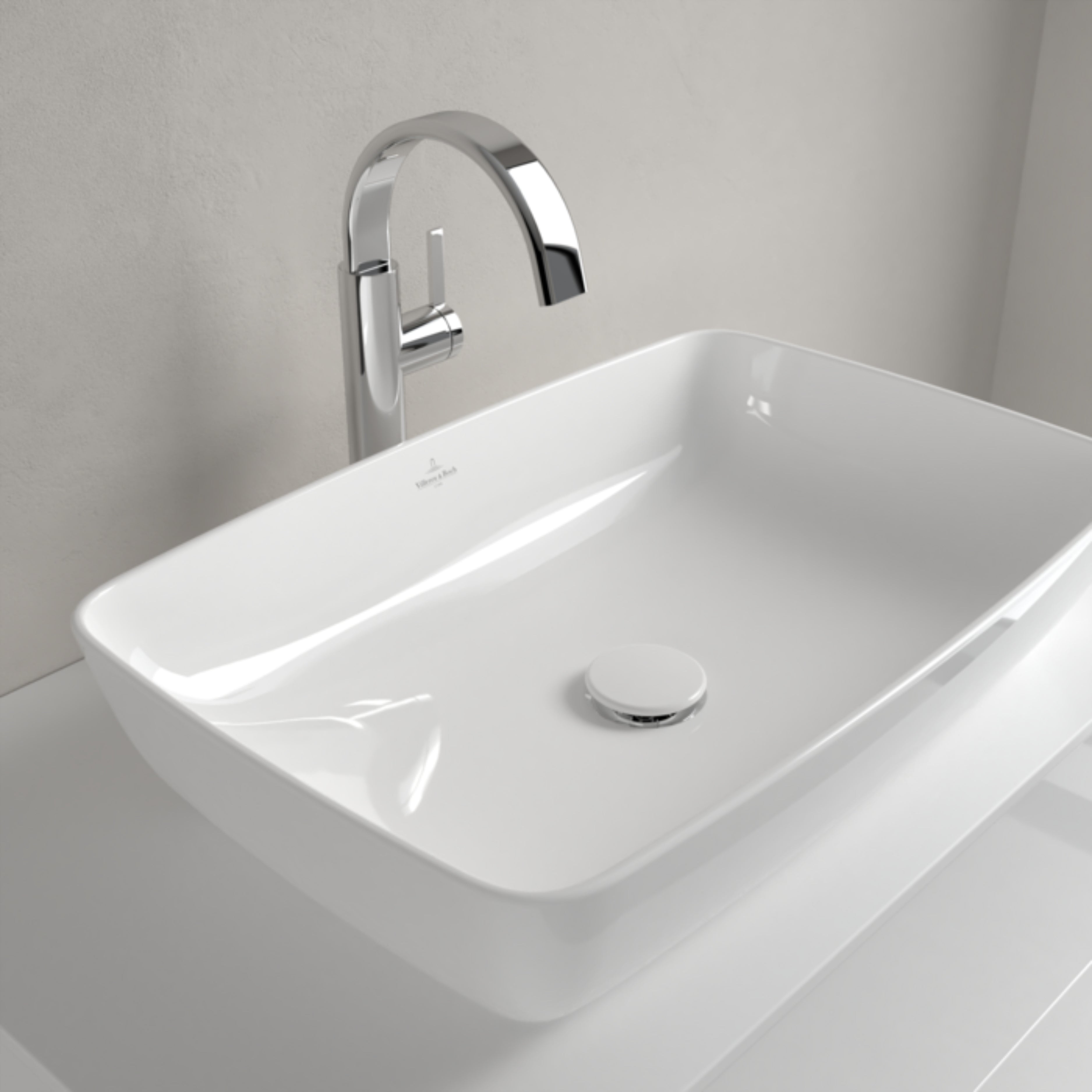 ARTIS SURFACE MOUNTED WASHBASIN 58CM RECTANGULAR