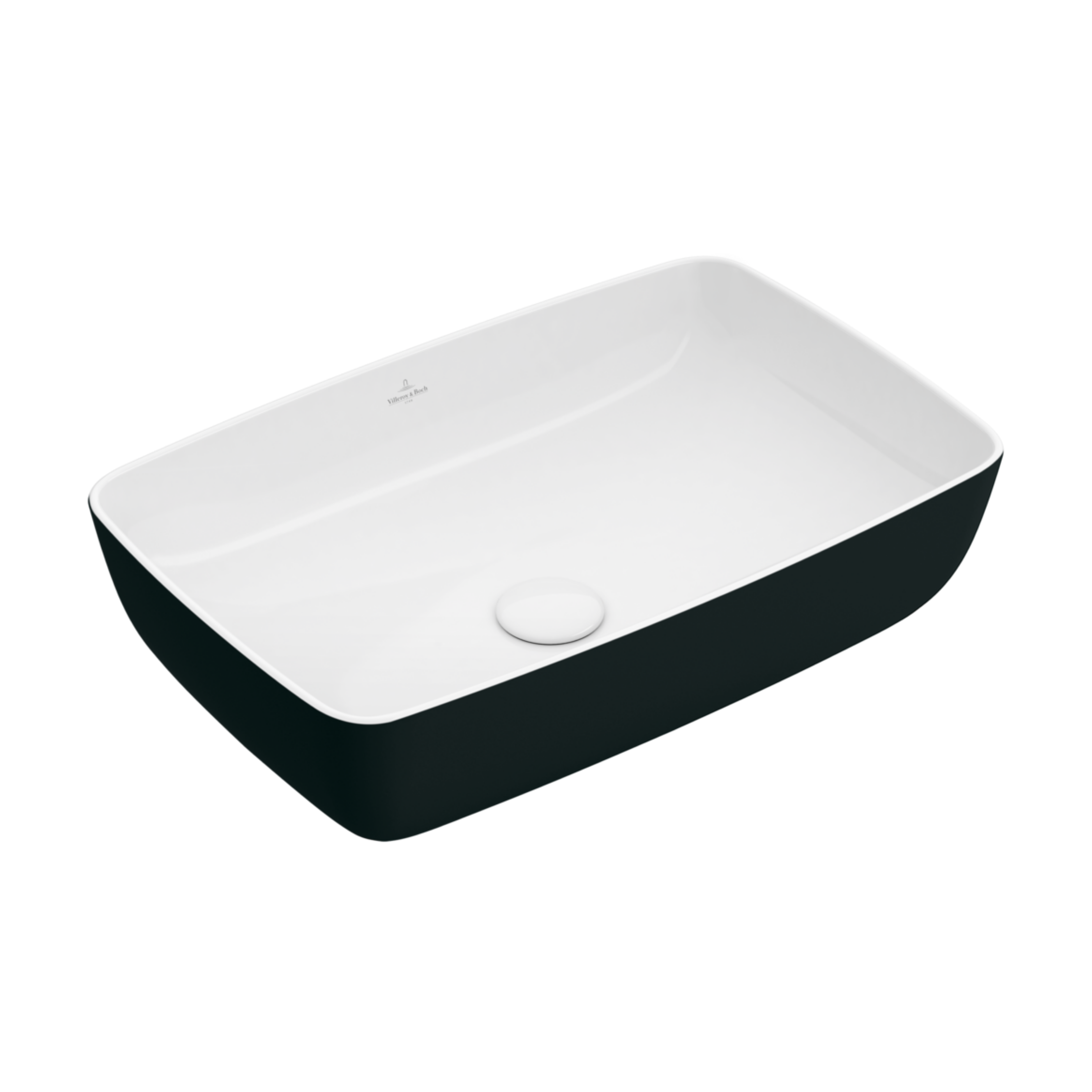 ARTIS SURFACE MOUNTED WASHBASIN 58 CM RECTANGULAR BLACK