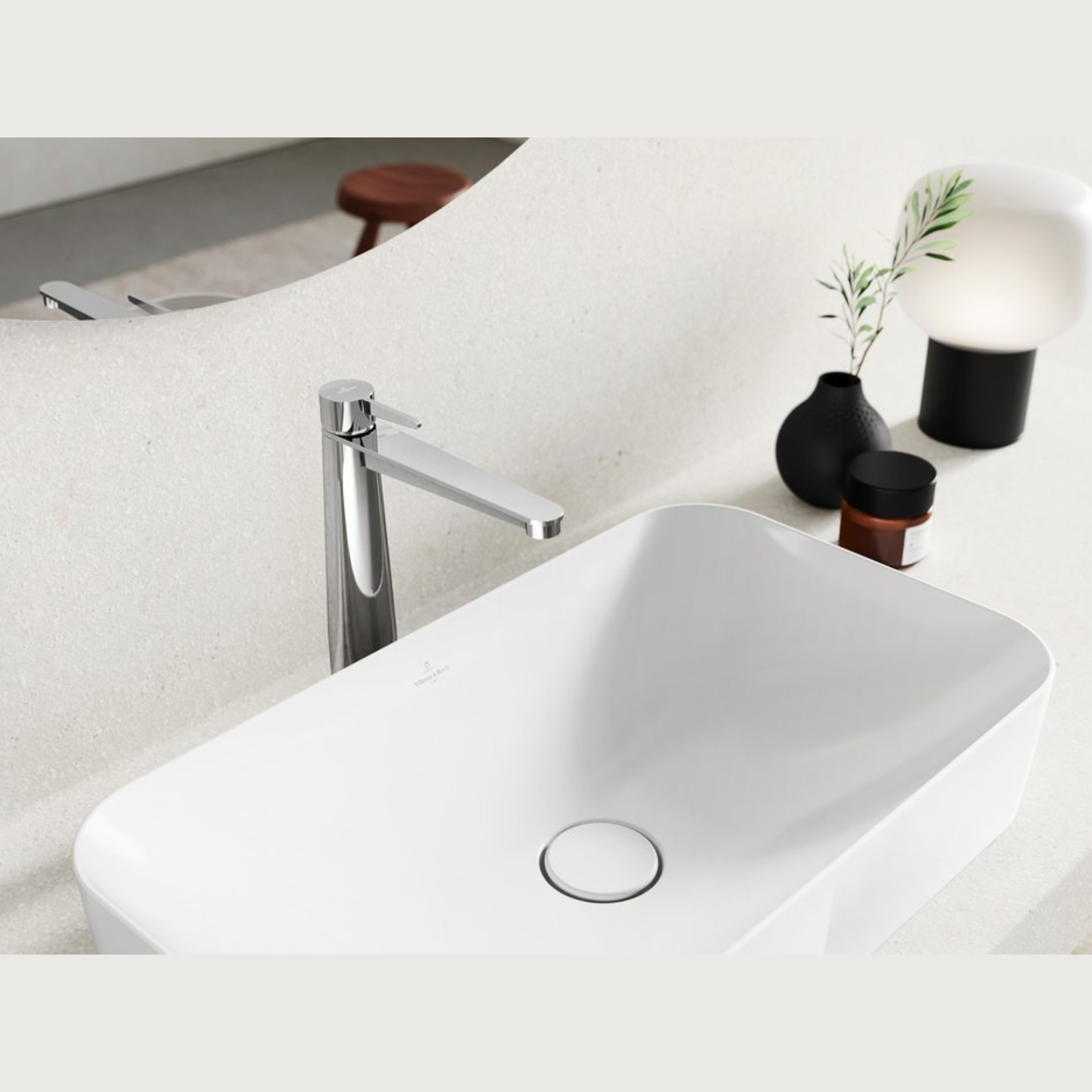 CONUM RAISED BASIN MIXER (WITH POP-UP WASTE)