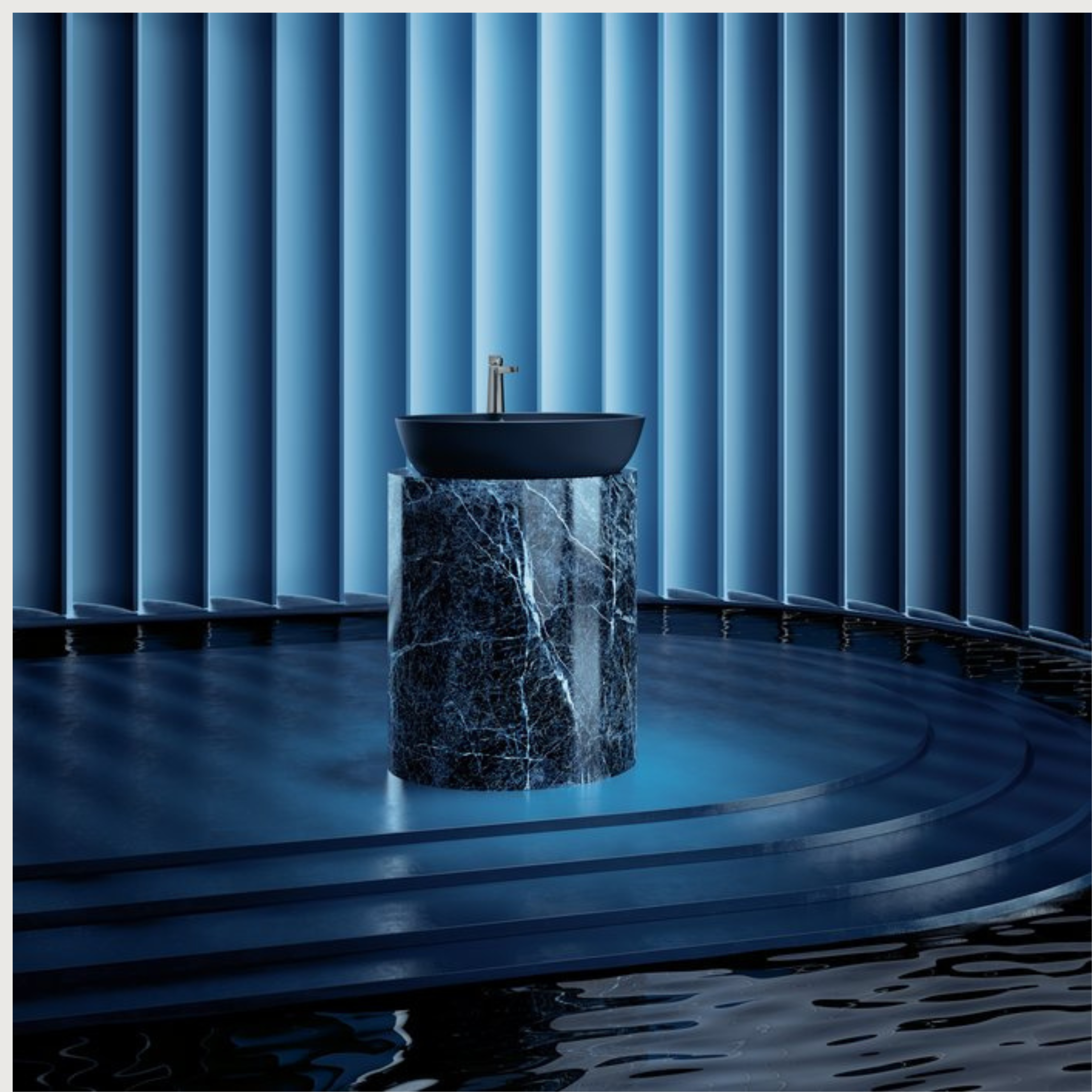 CONUM RAISED BASIN MIXER (WITH POP-UP WASTE)