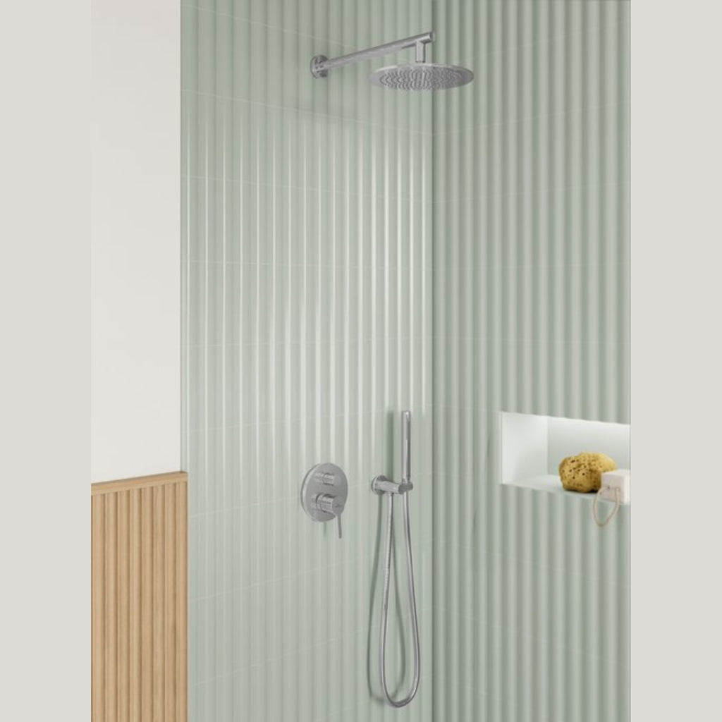 H.SHOWER CONNECTOR WITH HOSE CONNECTOR ROUND