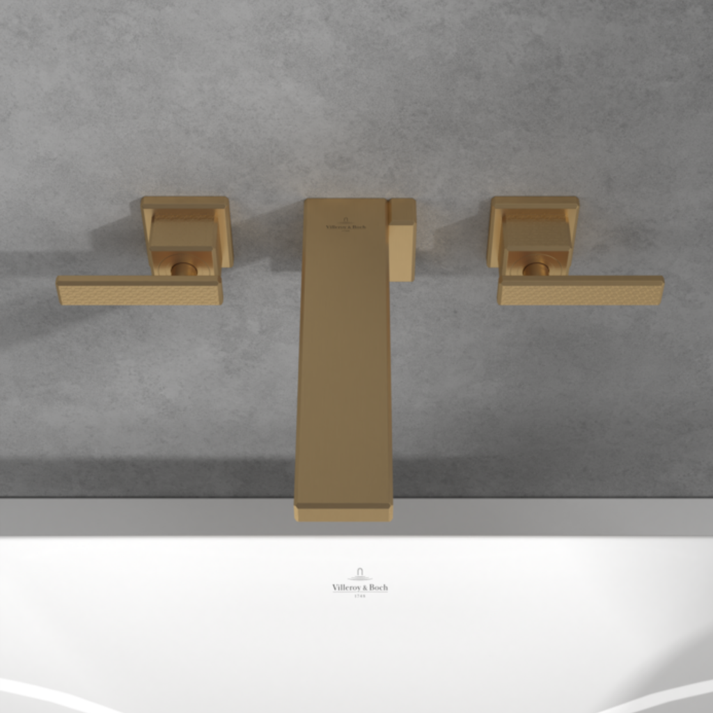METTLACH WM 3 HOLE BASIN MIXER (W/O POP-UP WASTE)