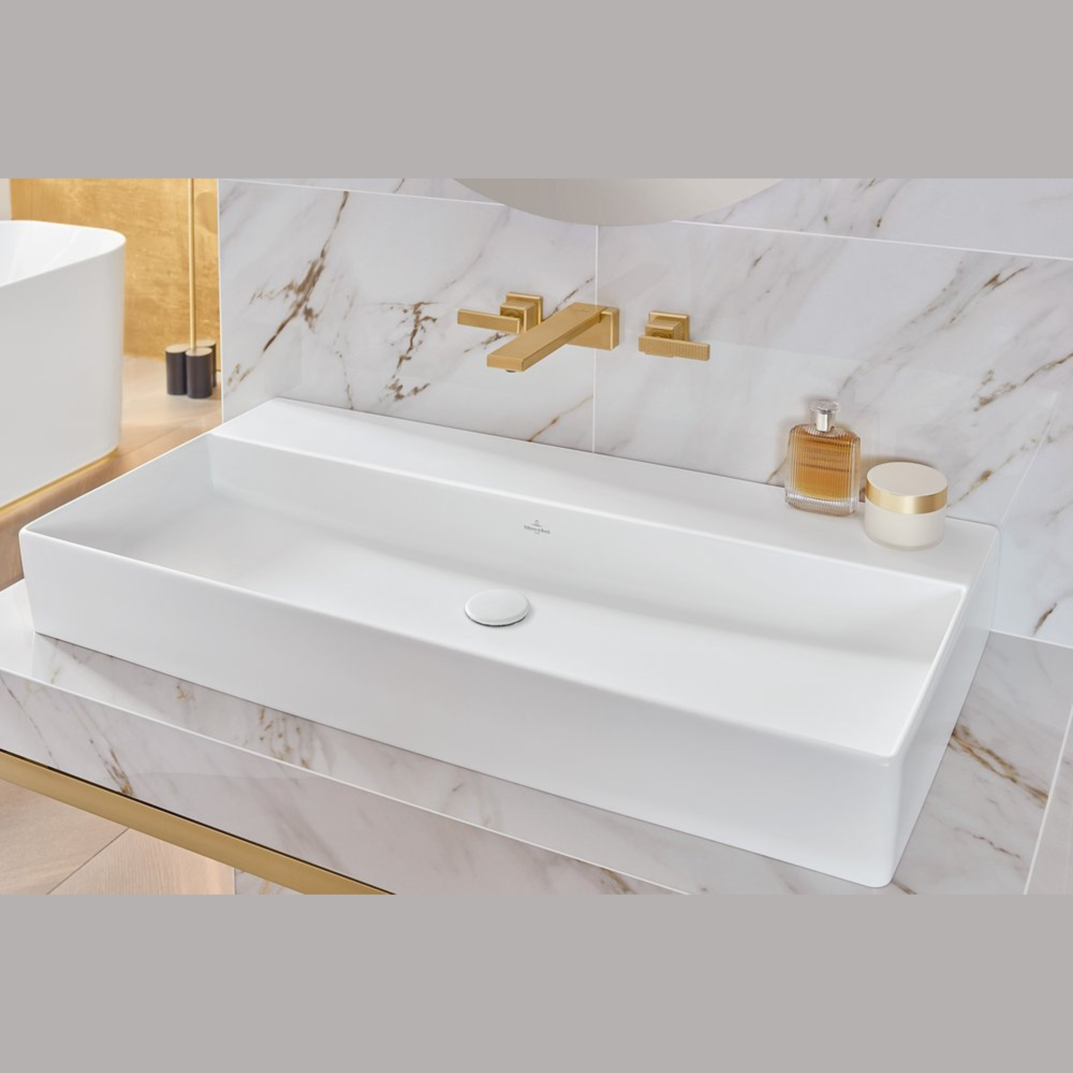 METTLACH WM 3 HOLE BASIN MIXER (W/O POP-UP WASTE)