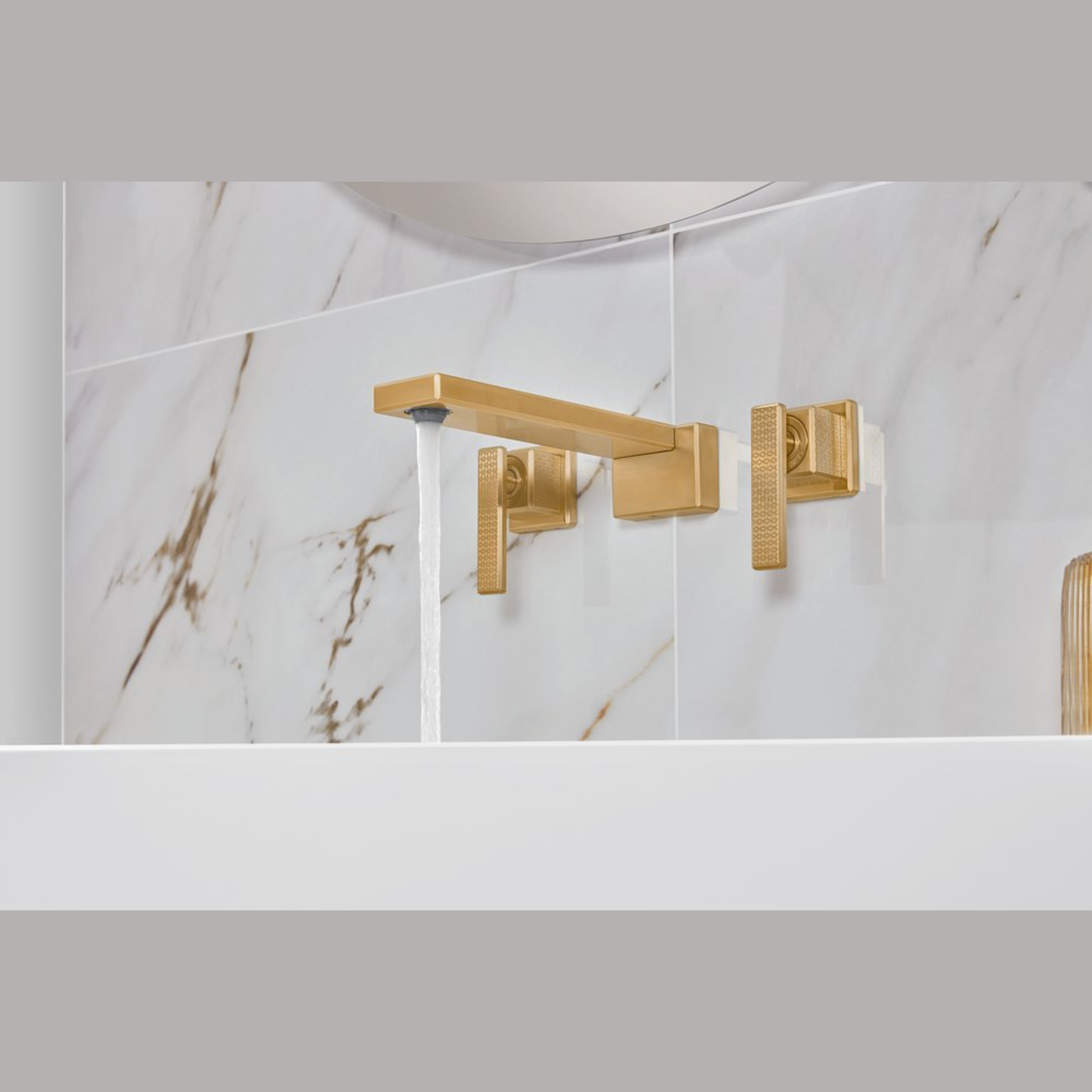METTLACH WM 3 HOLE BASIN MIXER (W/O POP-UP WASTE)