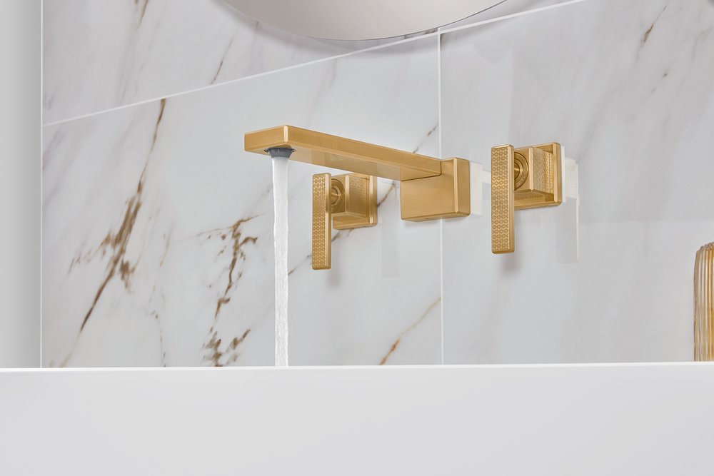 METTLACH WM 3 HOLE BASIN MIXER (W/O POP-UP WASTE)