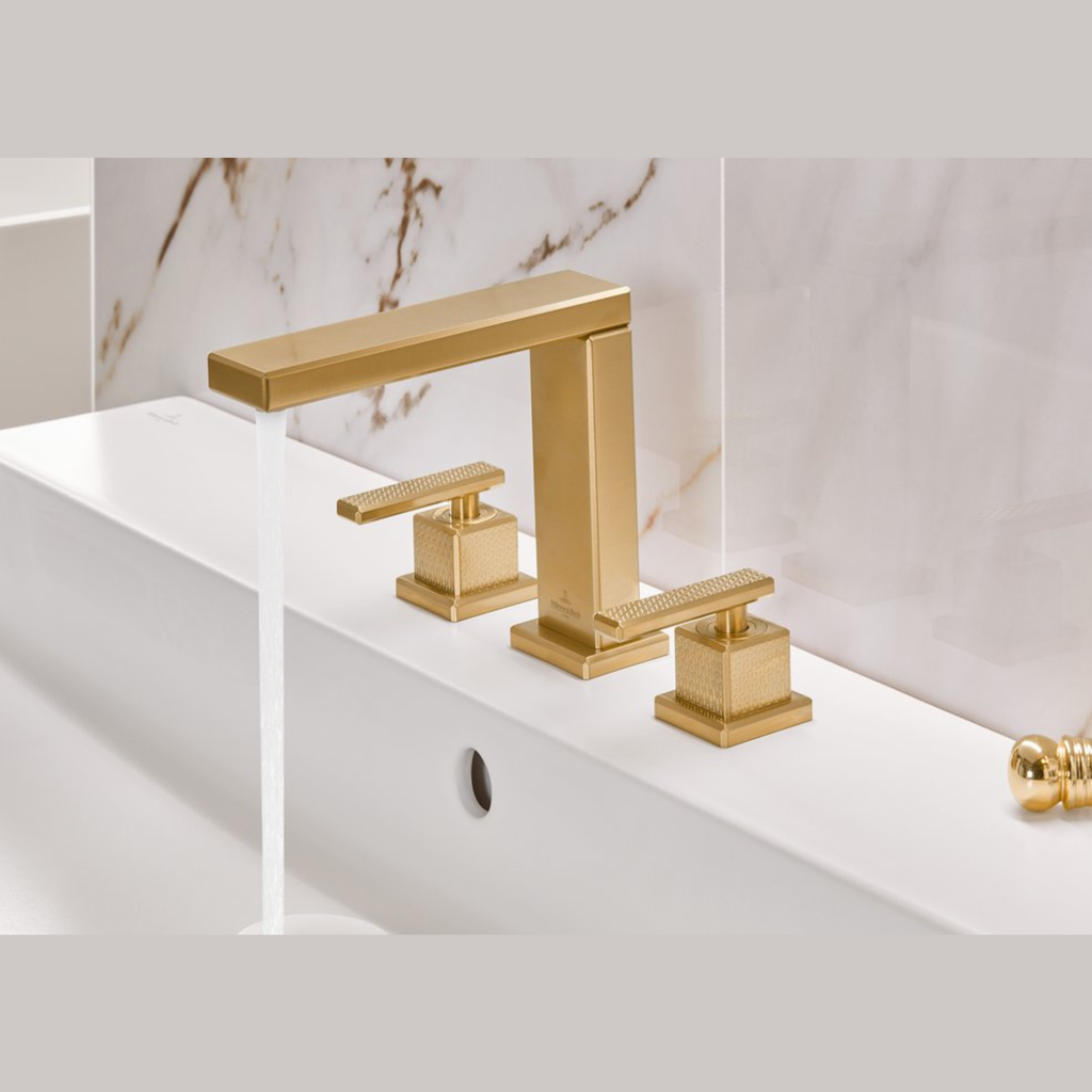 METTLACH DECK MOUNTED 3-HOLE BASIN MIXER (W/O POP-UP WASTE)