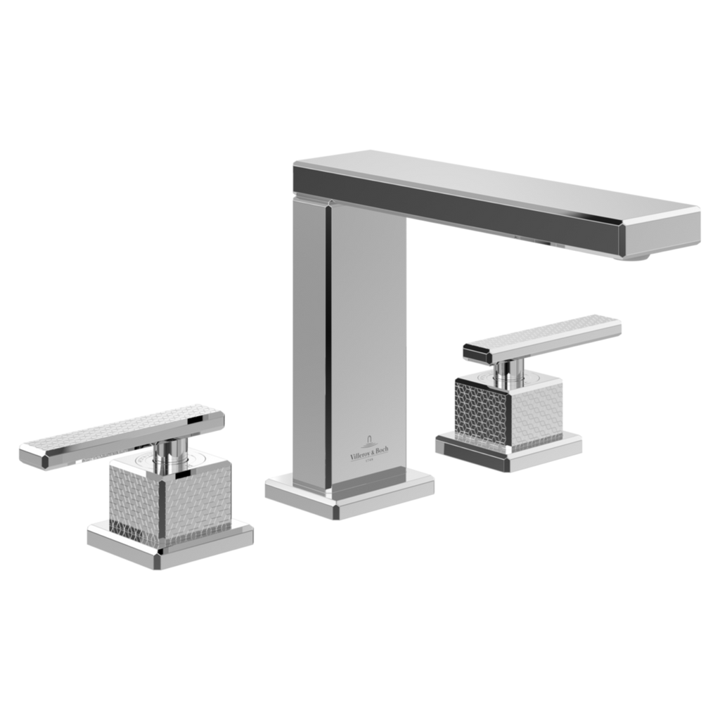 METTLACH DECK MOUNTED 3-HOLE BASIN MIXER (W/O POP-UP WASTE)