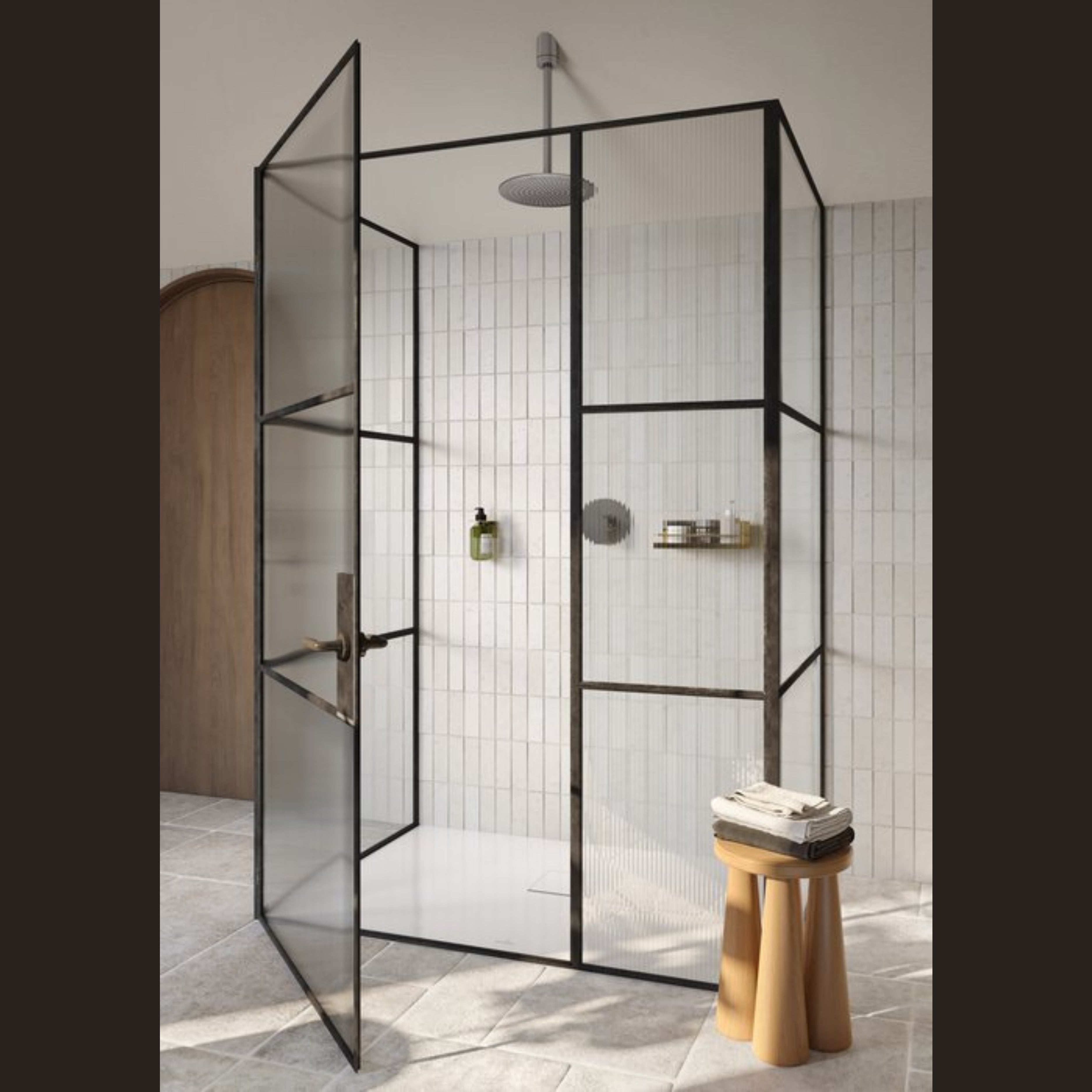 SHOWER ARM CEILING ROND