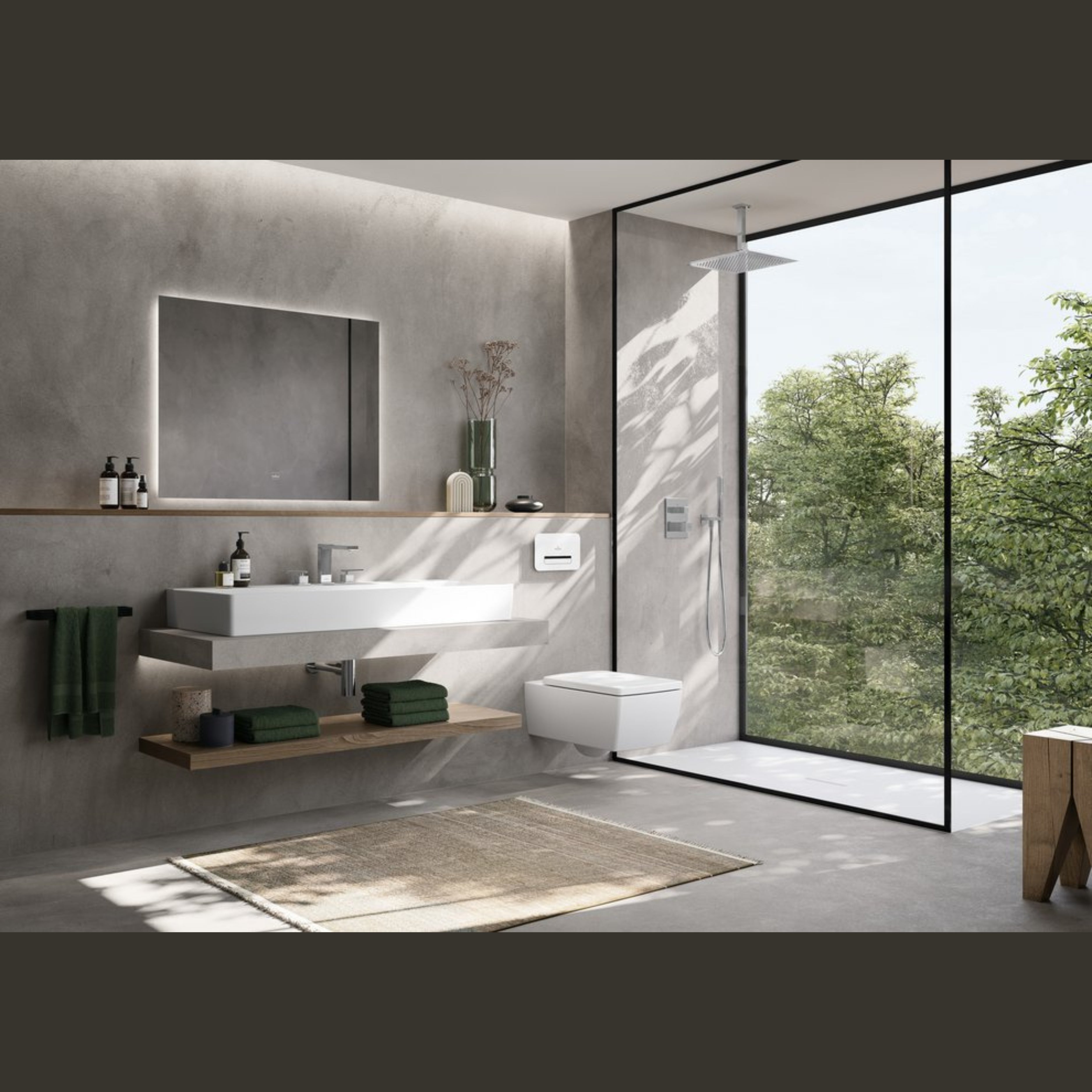 SHOWER ARM CEILING SQUARE