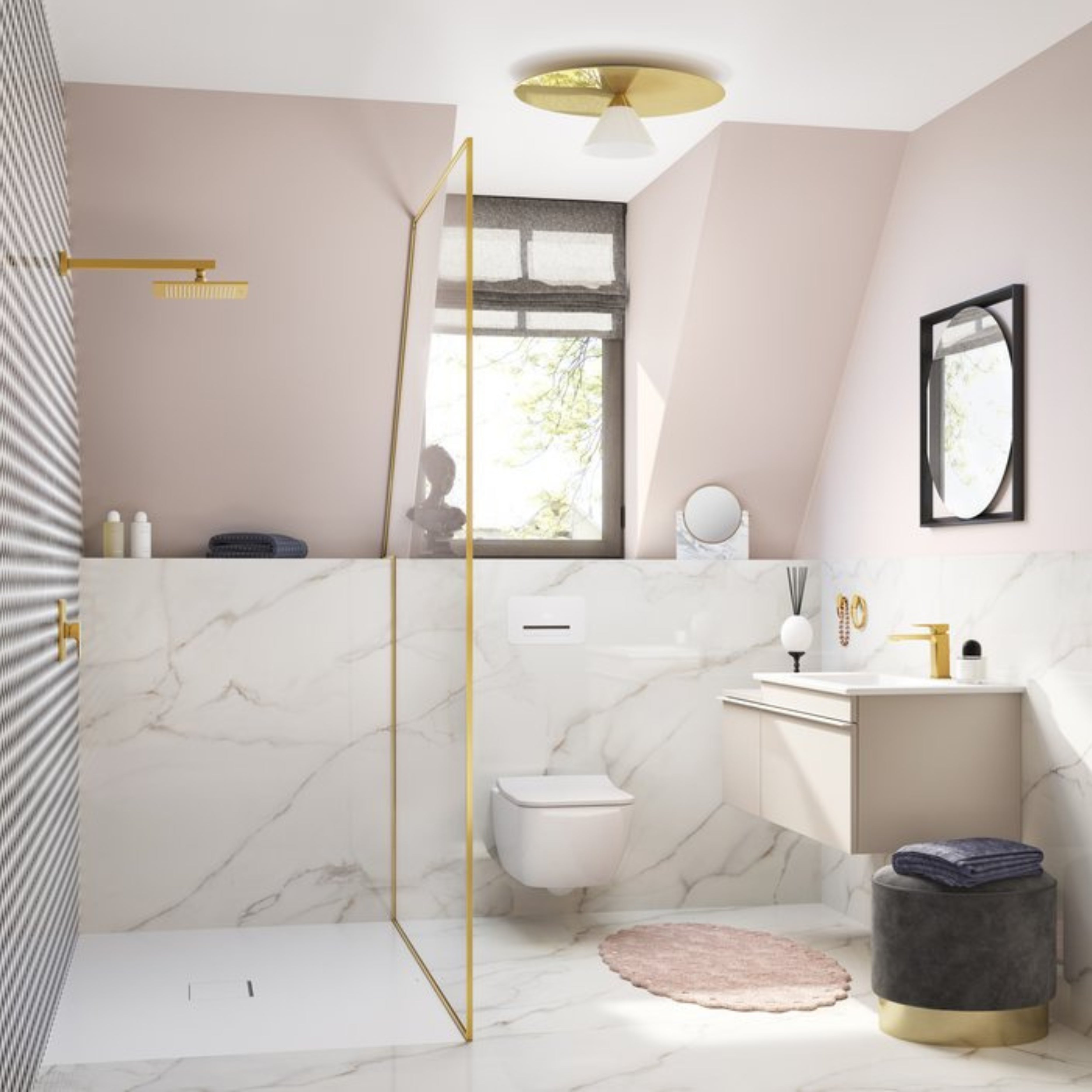 SHOWER ARM WM SQUARE