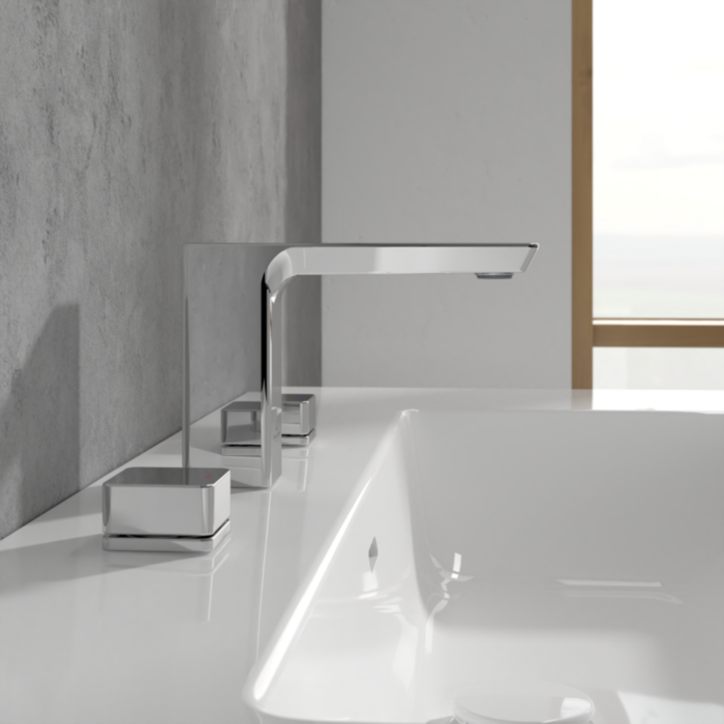 SUBWAY 3.0 DECK MOUNTED 3-HOLE BASIN MIXER (W/O POP-UP WASTE)