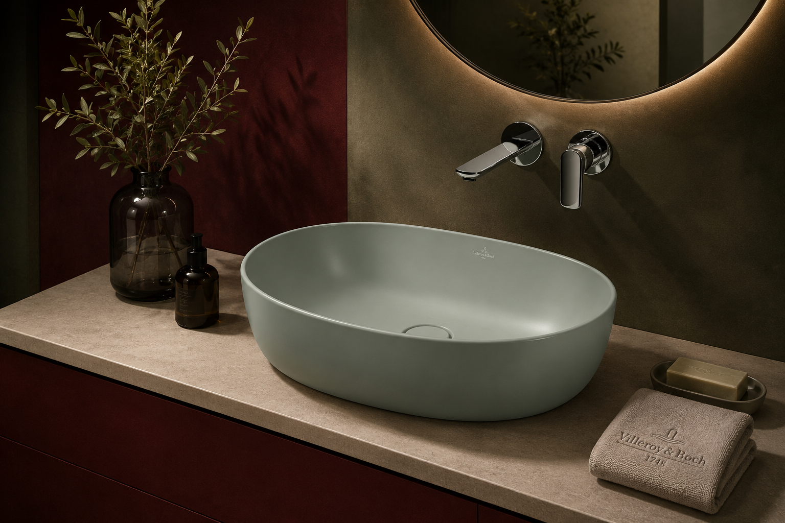 Villeroy and Boch luxury washbasin bathroom interior