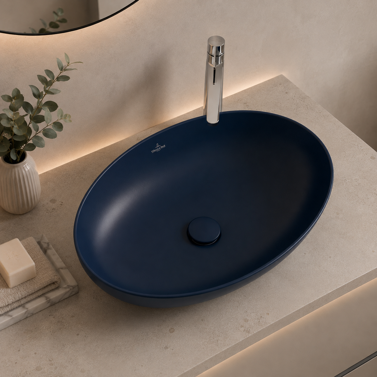 Villeroy & Boch Artis Surface-mounted Washbasin in Nightfall