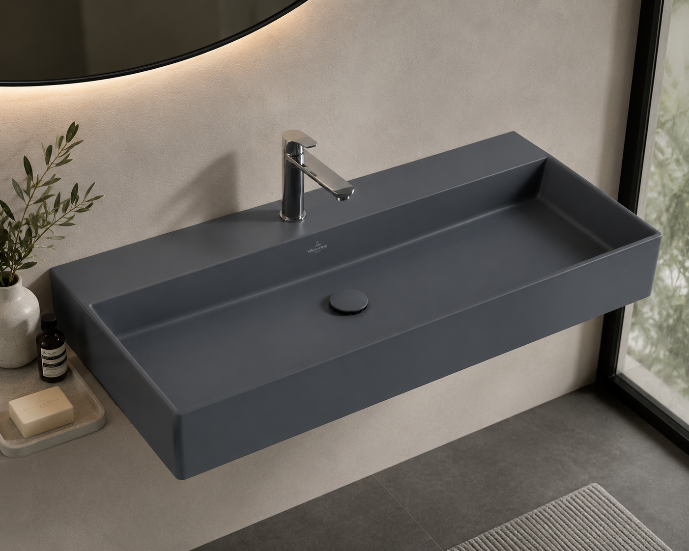 Villeroy & Boch Memento 2.0 Washbasin in Graphite