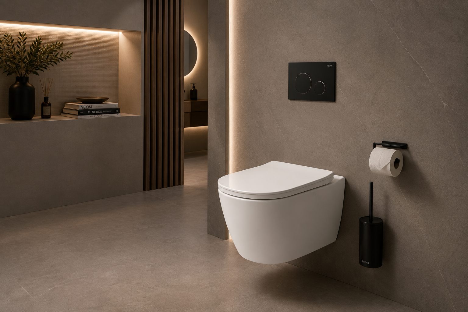 NEOM contemporary wall-hung WC bathroom collection